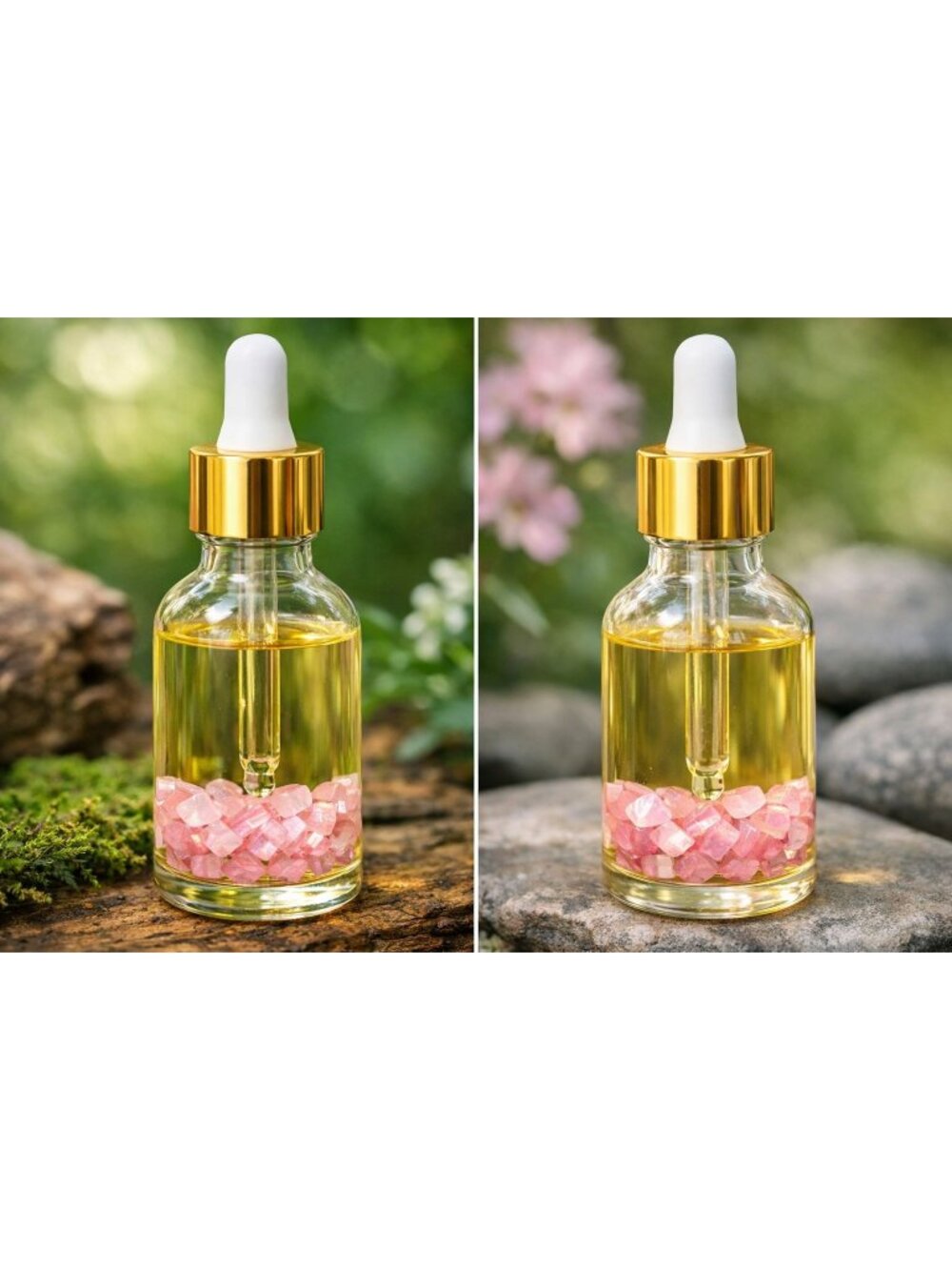 Rose Quartz Crystal Healing Body Oil
